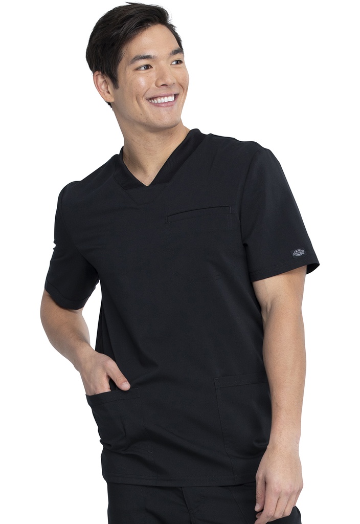 Men's V-Neck Top (XXS, Black)