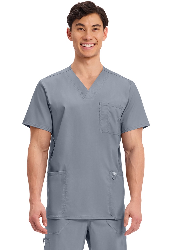 Men's V-Neck Top (XS, Grey)