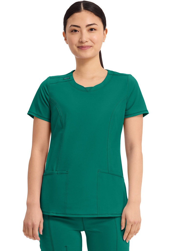 Round Neck Top (XXS, Hunter Green)