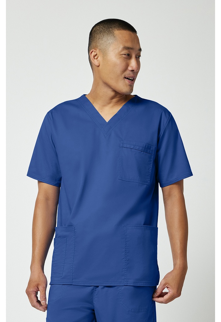 Unisex V-Neck Top (XXS, Royal)