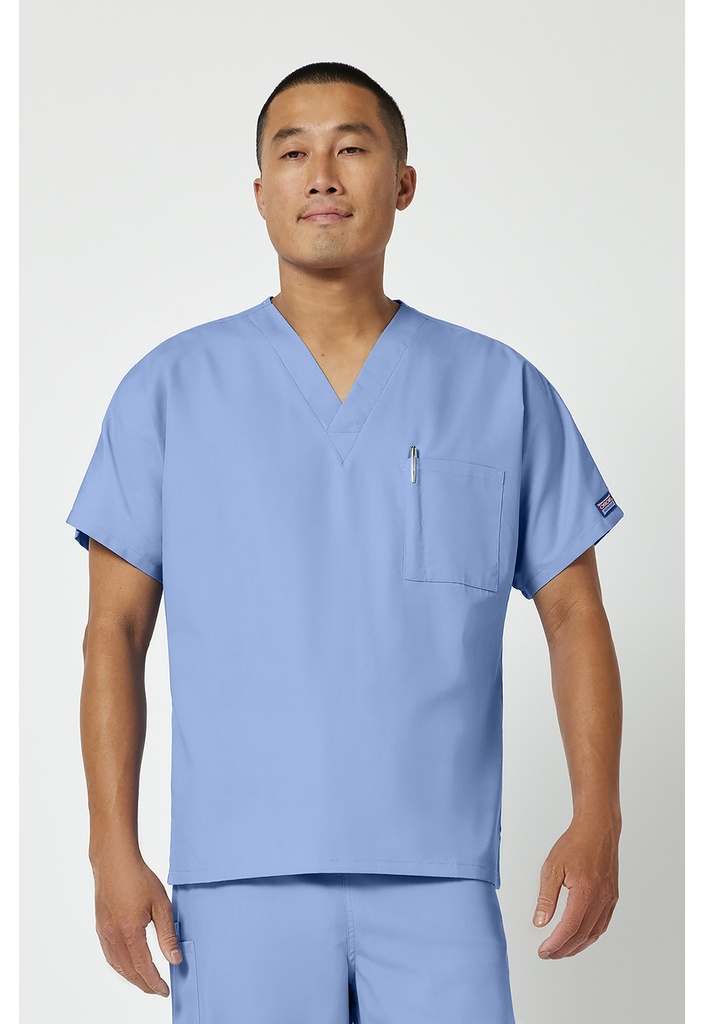 Unisex V-Neck Tunic (XXS, Ciel Blue)