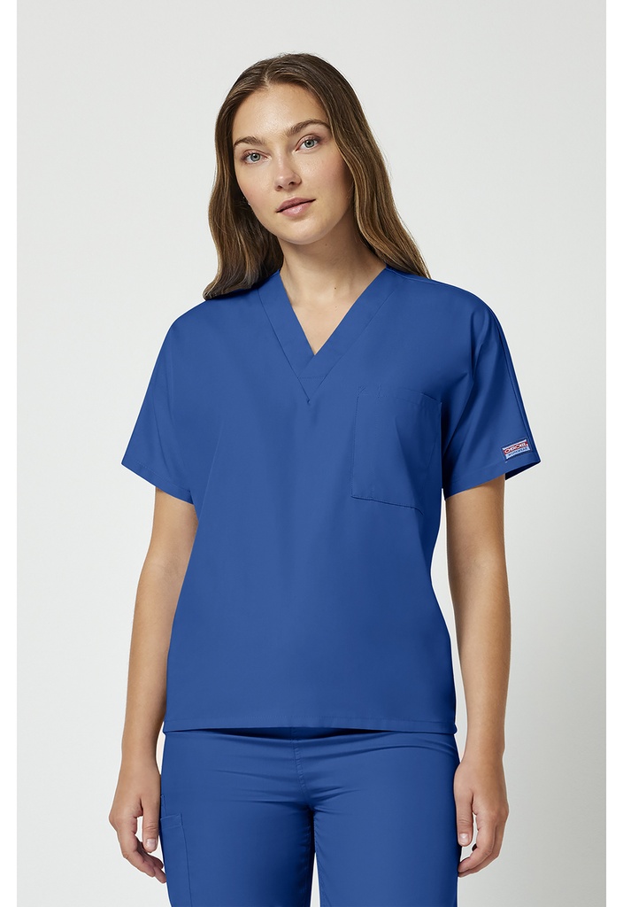 Unisex V-Neck Tunic (XXS, Navy)