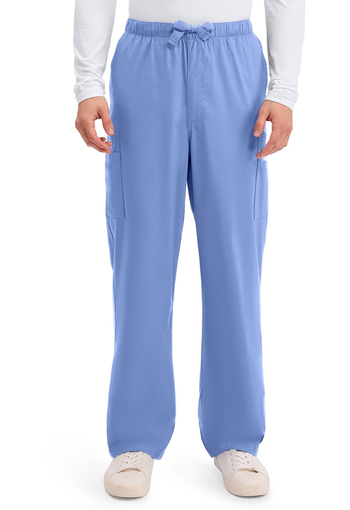 Men's Fly Front Cargo Pant (XXS, Ciel Blue)