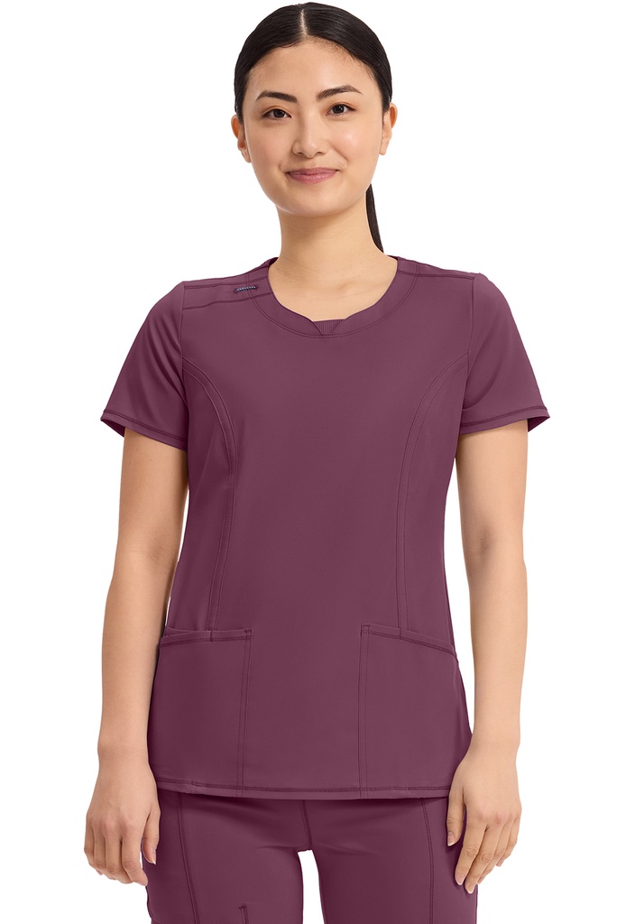 Round Neck Top (XXS, Wine)