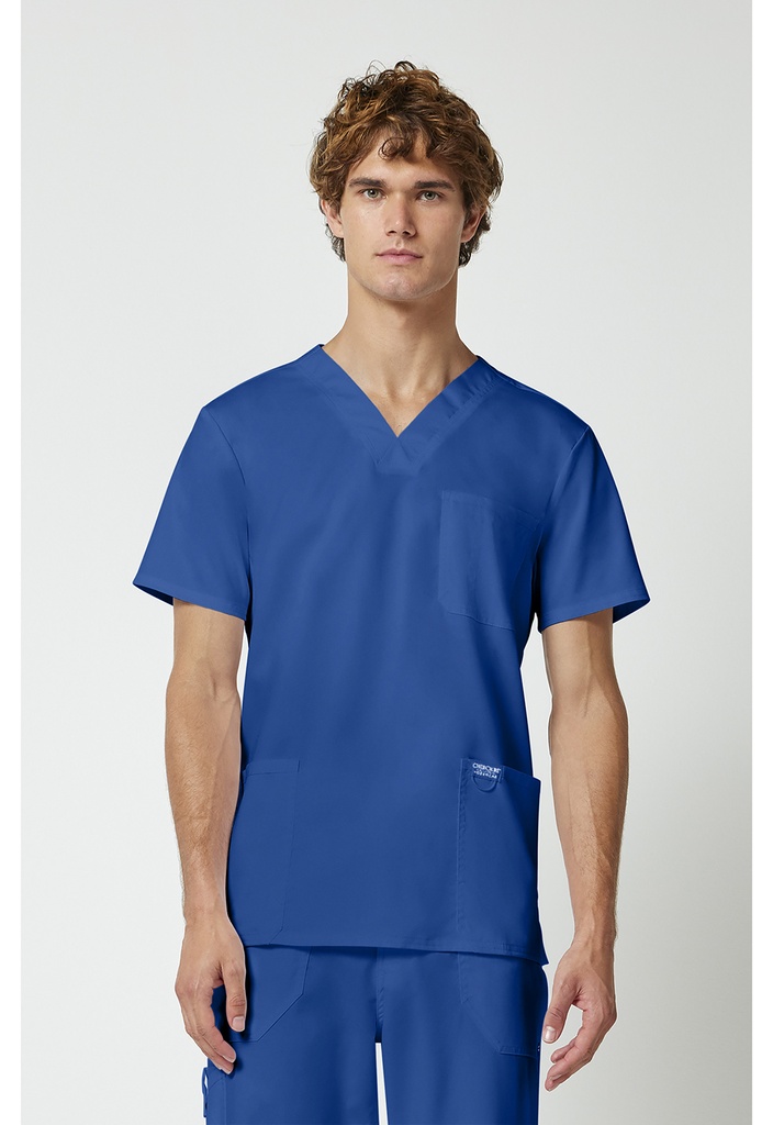 Men's V-Neck Top (XS, Royal)