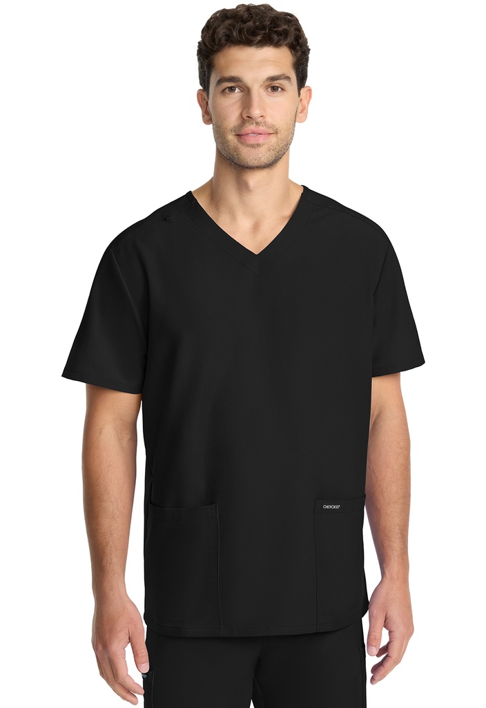 Unisex V-neck Top (XS, Black)