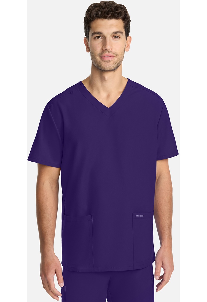 Unisex V-neck Top (XS, Grape)