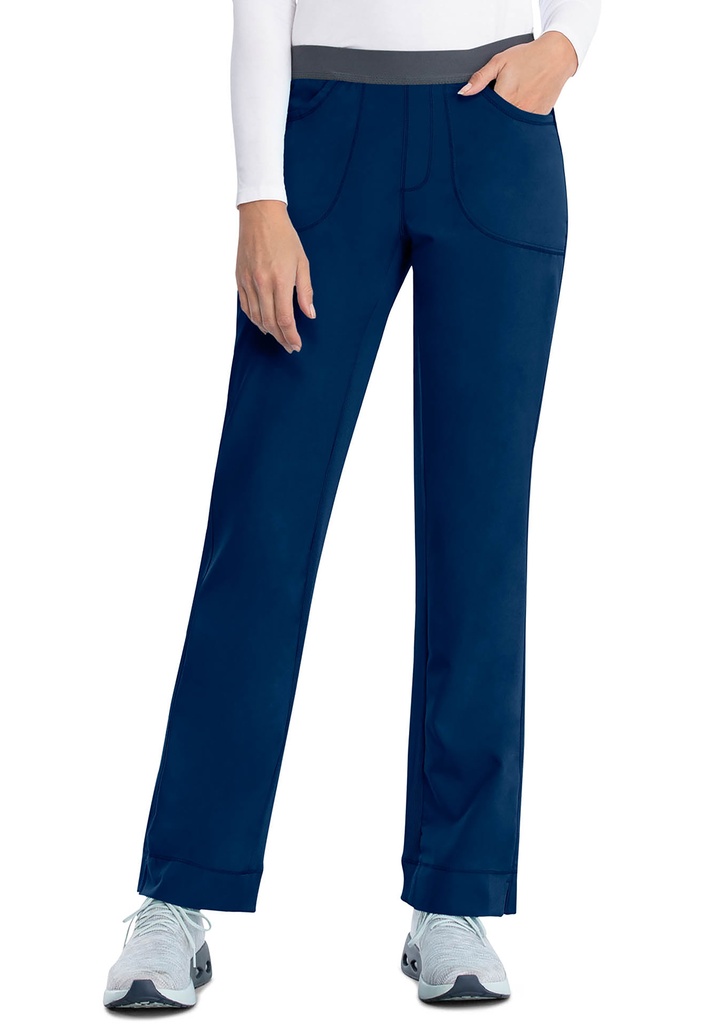 Slim Pull-On Pant (XXS, Navy)