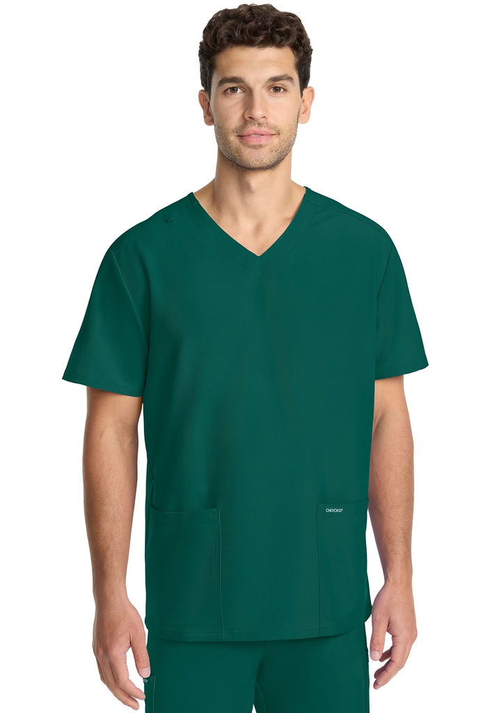 Unisex V-neck Top (XS, Hunter Green)