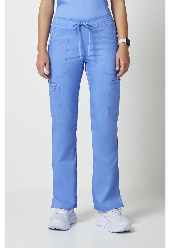 Mid Rise Moderate Flare Leg Drawstring P (XXS, Ciel Blue)
