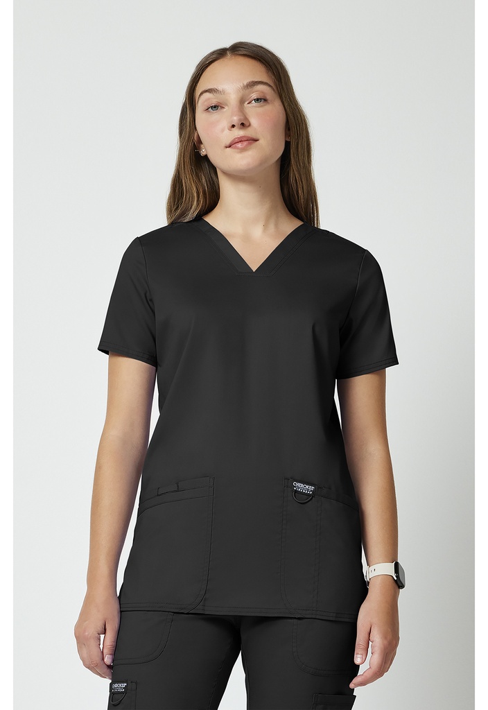 V-Neck Top (XXS, Black)