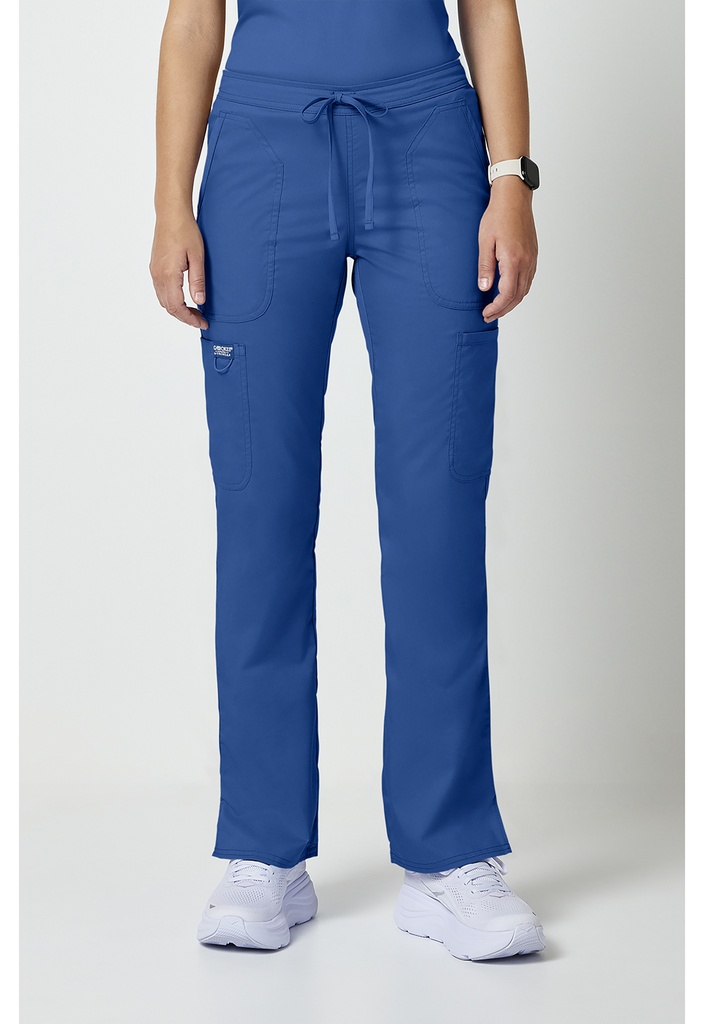 Mid Rise Moderate Flare Leg Drawstring P (XXS, Royal)