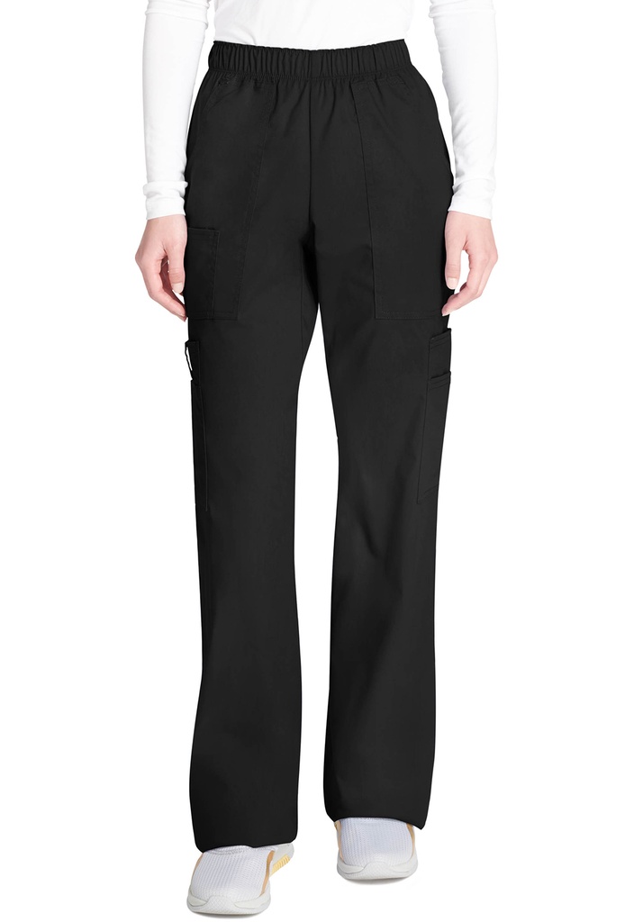 Mid Rise Pull-On Cargo Pant (XXS, Black)