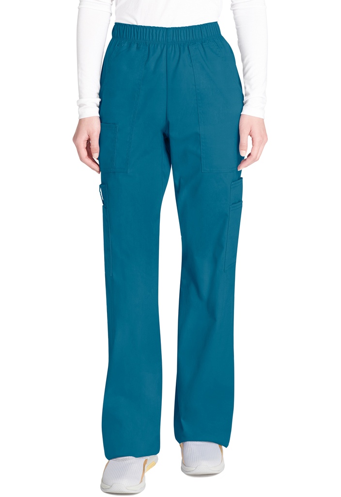 Mid Rise Pull-On Cargo Pant (XXS, Caribbean Blue)