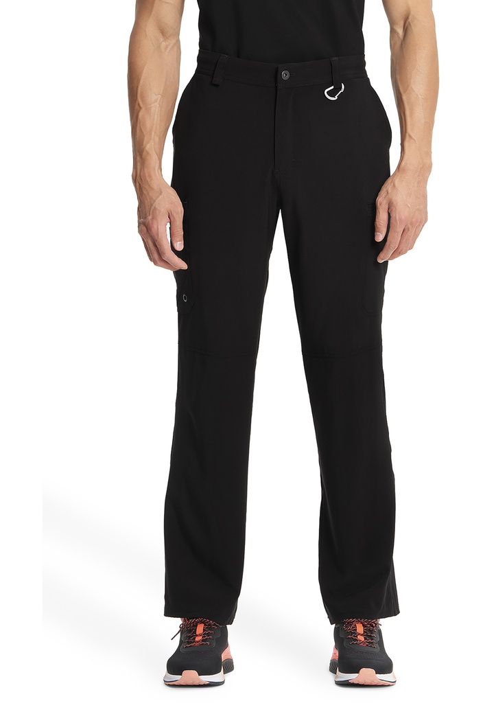Men's Fly Front Pant (XXS, Black)