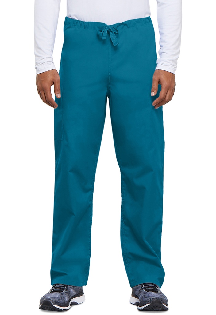 Unisex Drawstring Cargo Pant (XXS, Caribbean Blue)