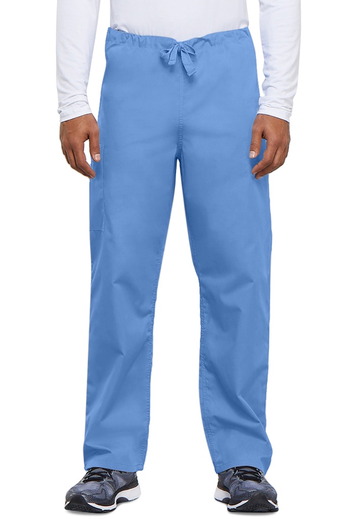 Unisex Drawstring Cargo Pant (XXS, Ciel Blue)