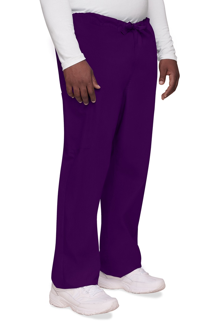 Unisex Drawstring Cargo Pant (XXS, Eggplant)