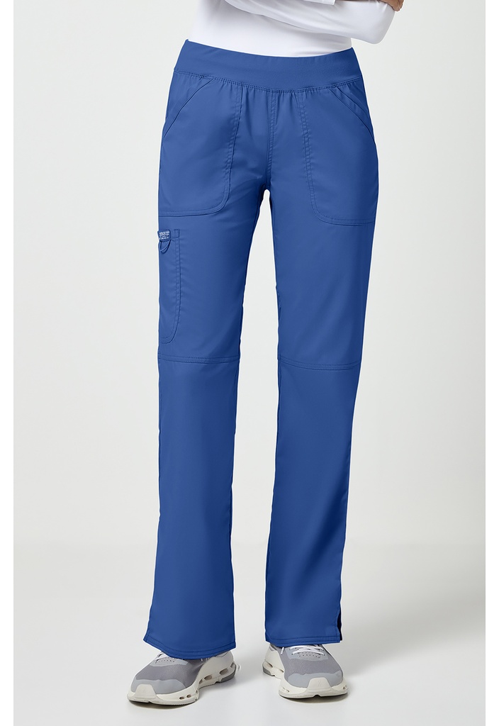 Mid Rise Straight Leg Pull-on Pant (XS, Royal)