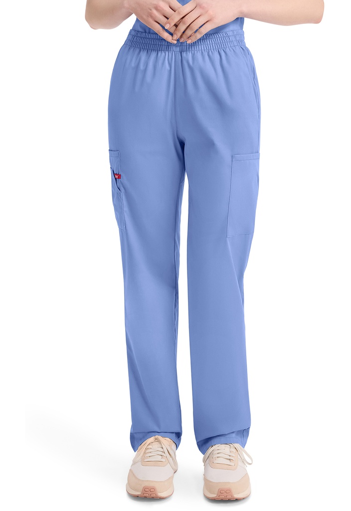 Natural Rise Tapered Leg Pull-on Pant (XXS, Ciel Blue)
