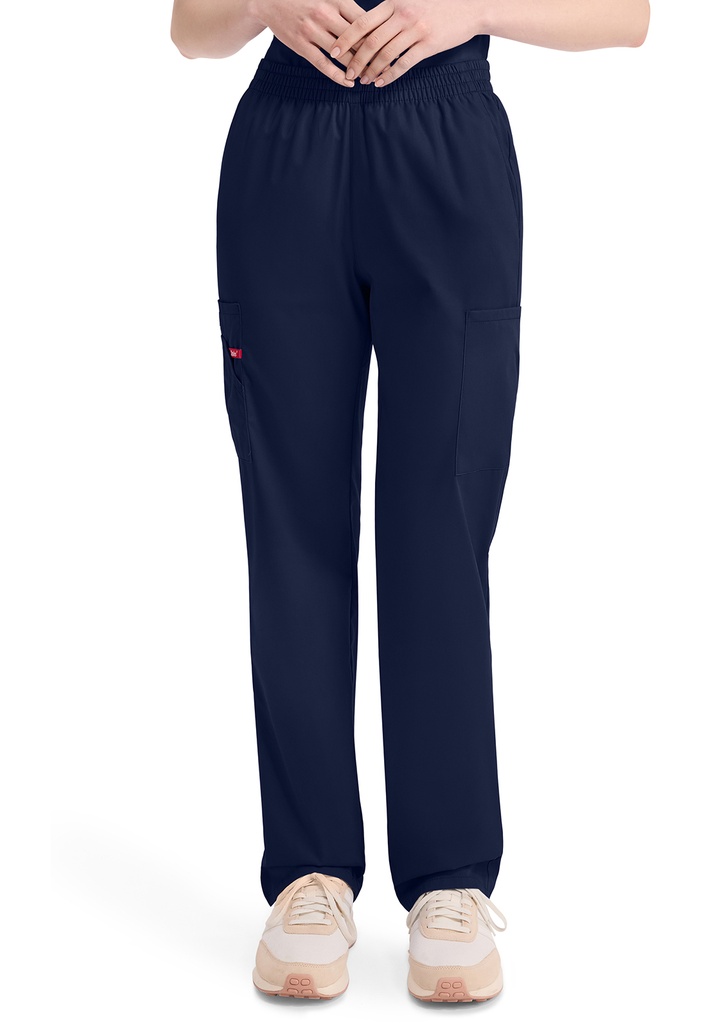 Natural Rise Tapered Leg Pull-on Pant (XXS, Navy)