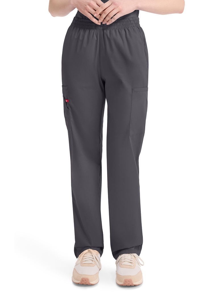 Natural Rise Tapered Leg Pull-on Pant (XXS, Pewter)