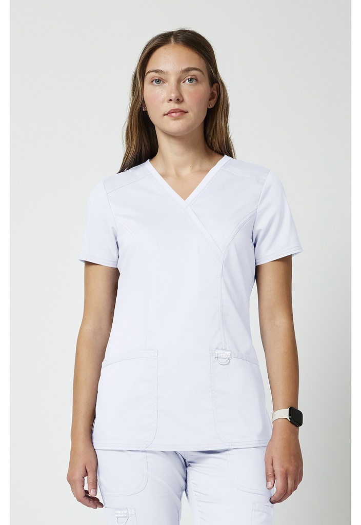 Mock Wrap Top (XS, White)