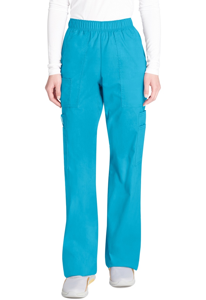 Mid Rise Pull-On Cargo Pant (XXS, Turquoise)