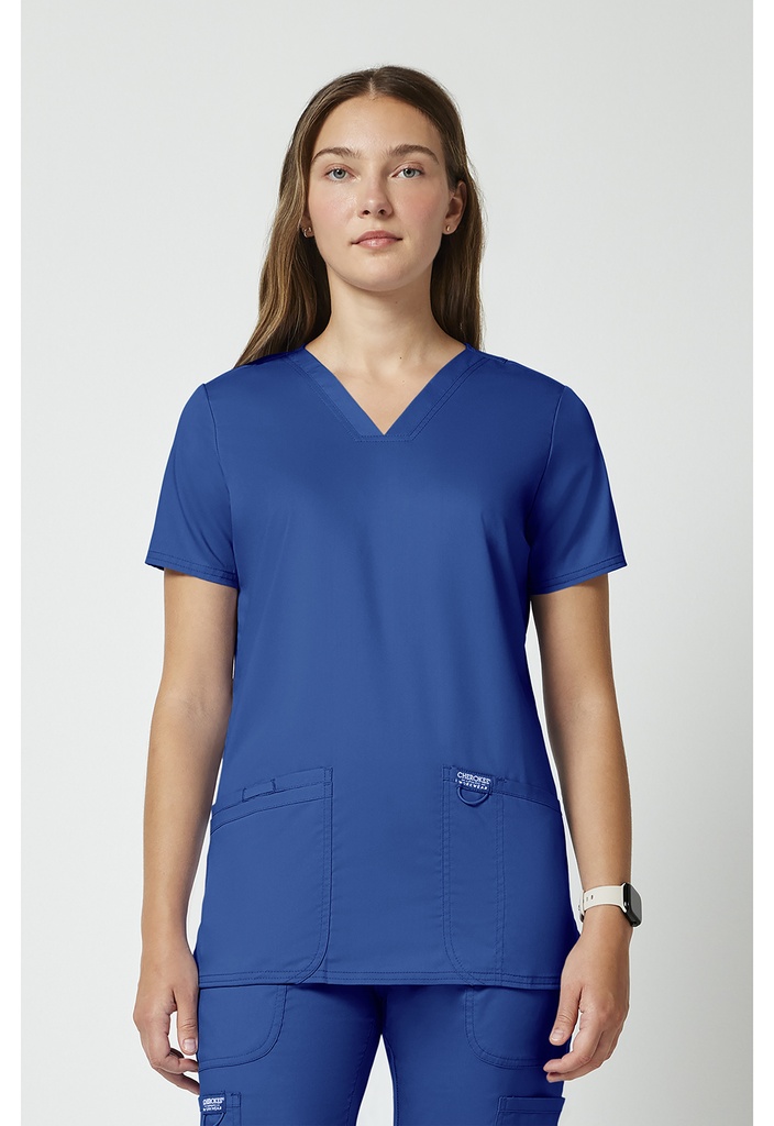 V-Neck Top (XXS, Royal)