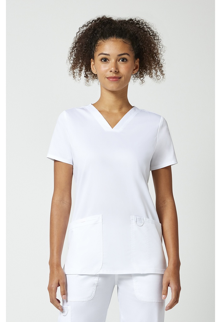 V-Neck Top (XXS, White)