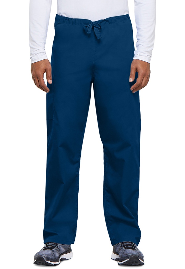 Unisex Drawstring Cargo Pant (XXS, Navy)