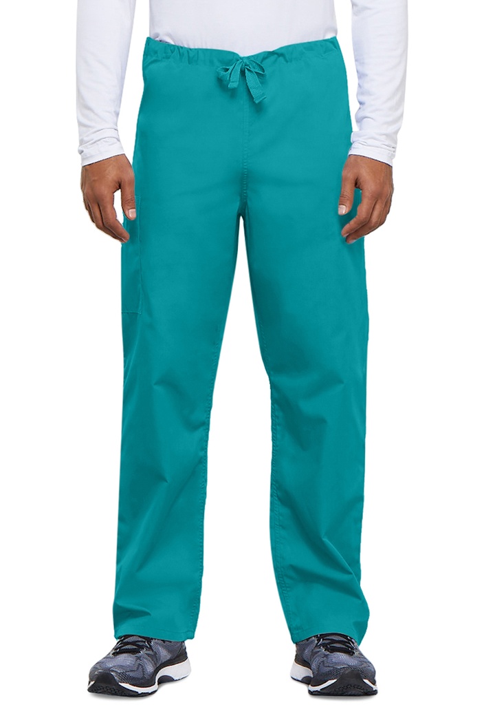 Unisex Drawstring Cargo Pant (XXS, Teal Blue)