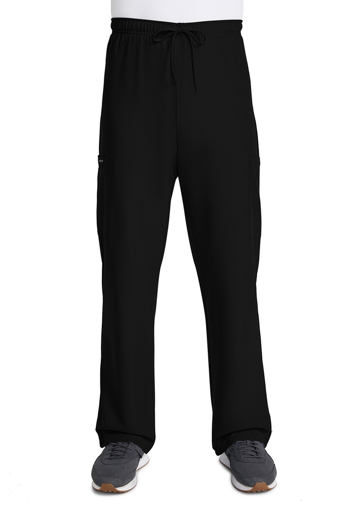 Unisex Drawstring Straight Leg Pant (XS, Black)