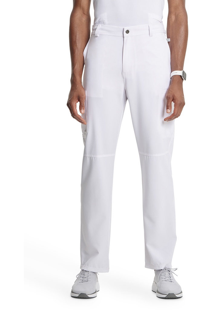 Men's Fly Front Pant (XXS, White)