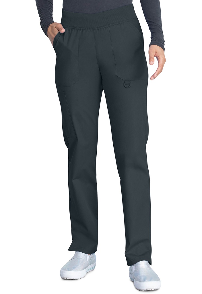 Mid Rise Tapered Leg Pull-on Pant (XXS, Pewter)