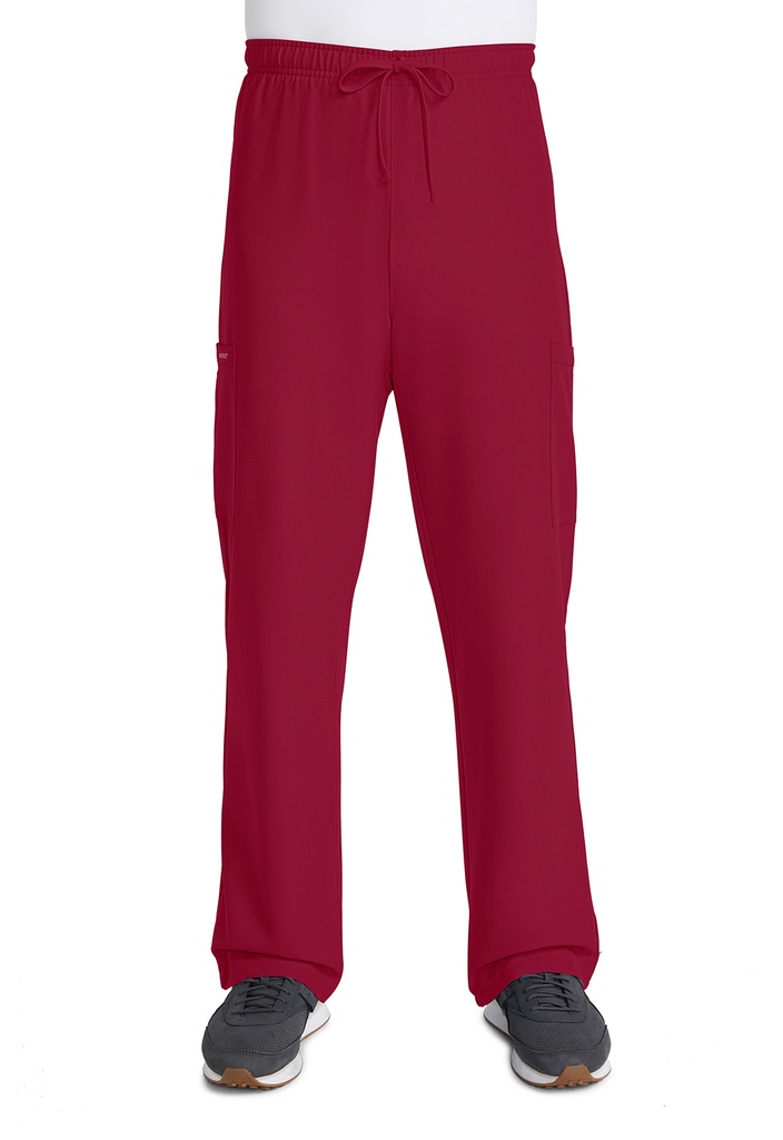 Unisex Drawstring Straight Leg Pant (XS, Red)