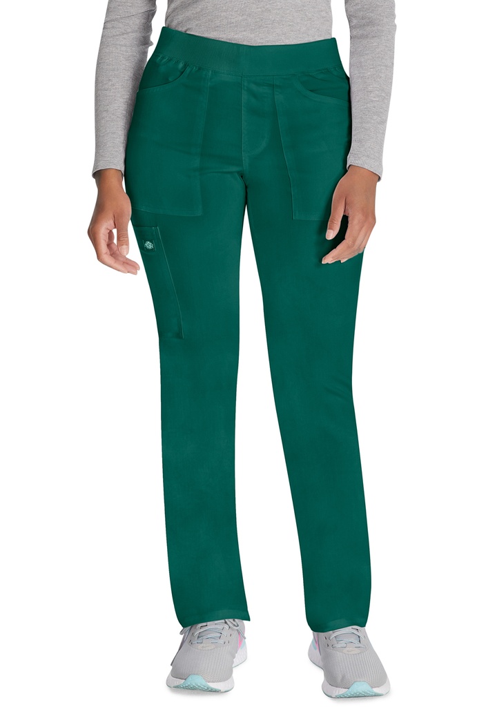 Mid Rise Tapered Leg Pull-on Pant (XXS, Hunter Green)