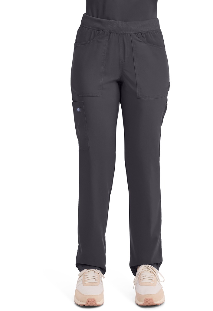 Mid Rise Tapered Leg Pull-on Pant (XXS, Pewter)