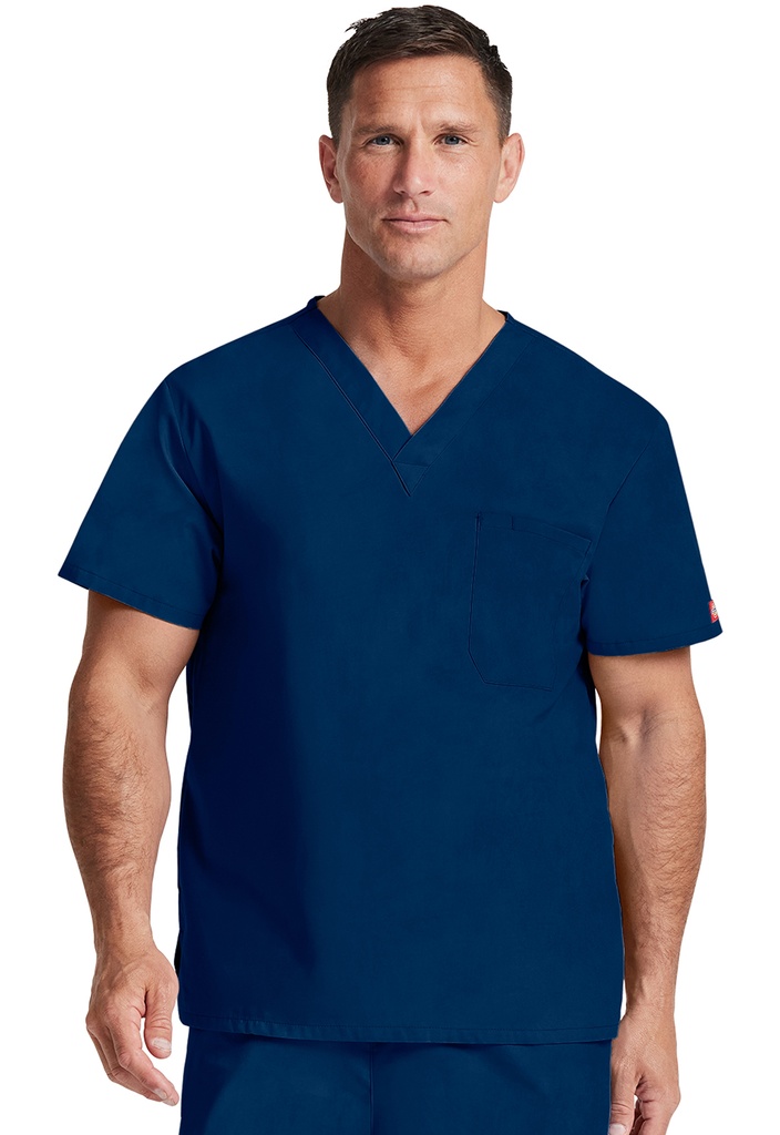 Unisex Tuckable V-Neck Top (XXS, Navy)