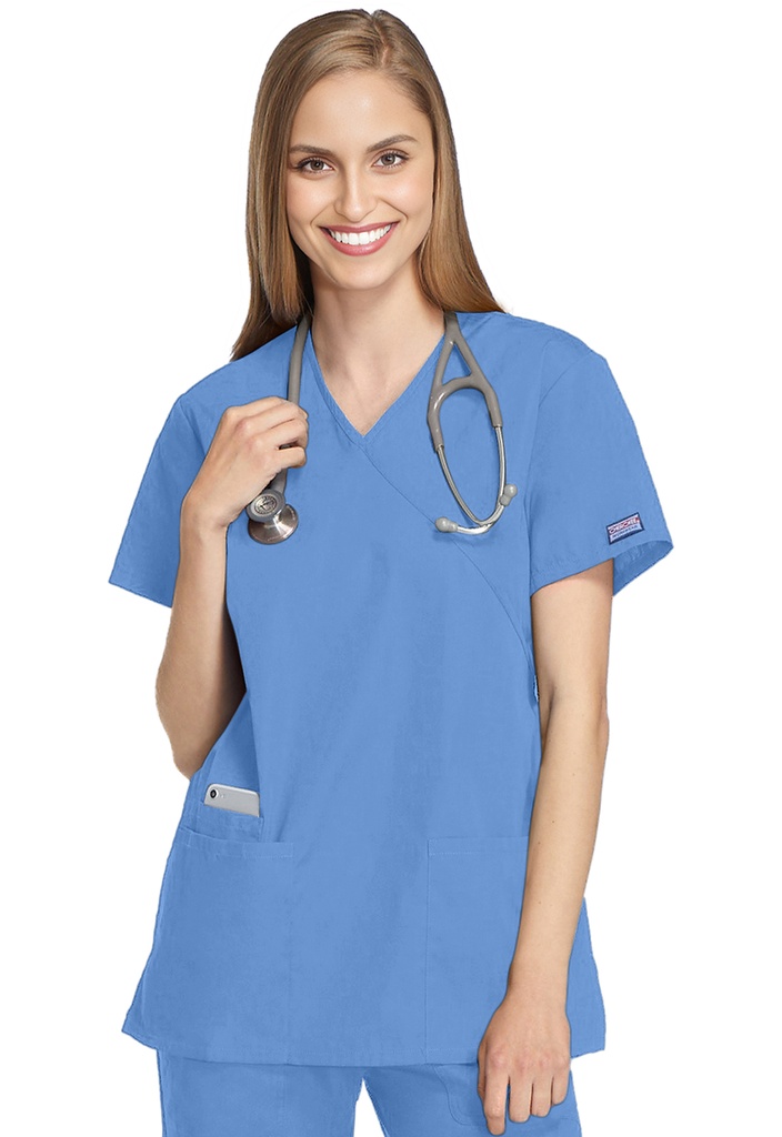 Mock Wrap Tunic (XXS, Ciel Blue)