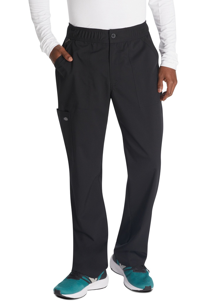 Men's Mid Rise Straight Leg Pant (XXS, Black)