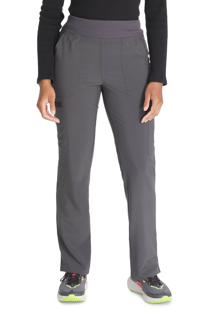 Natural Rise Tapered Leg Pull-on Pant (XXS, Pewter)