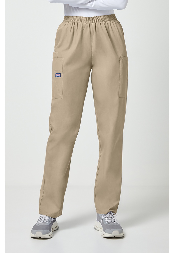 Pull-on Cargo Pant (S, Khaki)