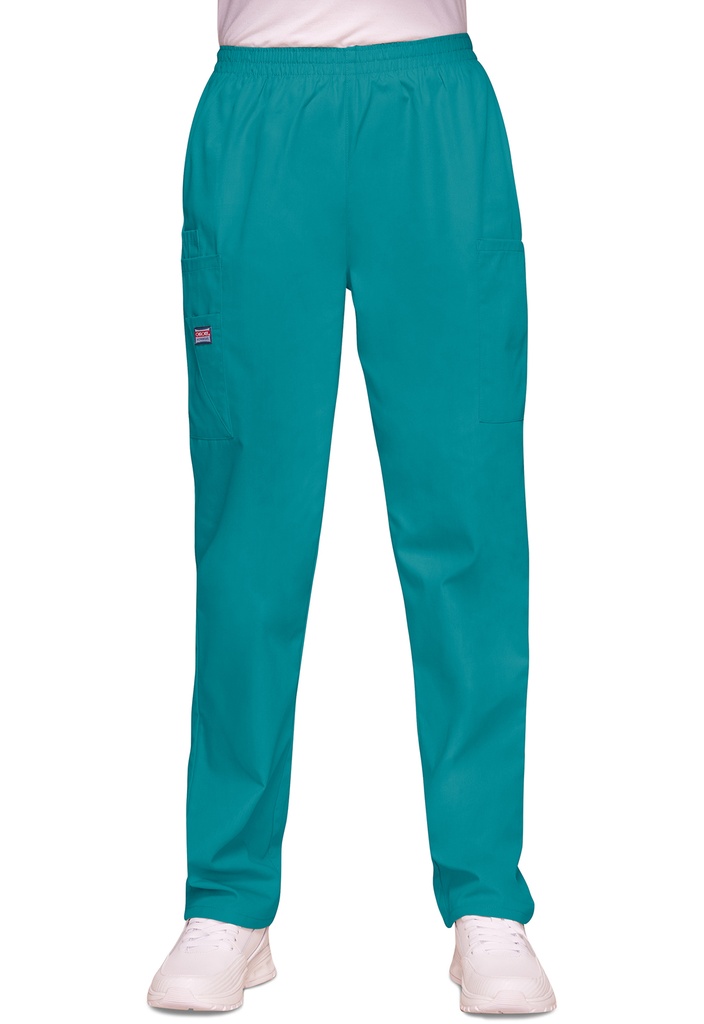Pull-on Cargo Pant (S, Teal Blue)