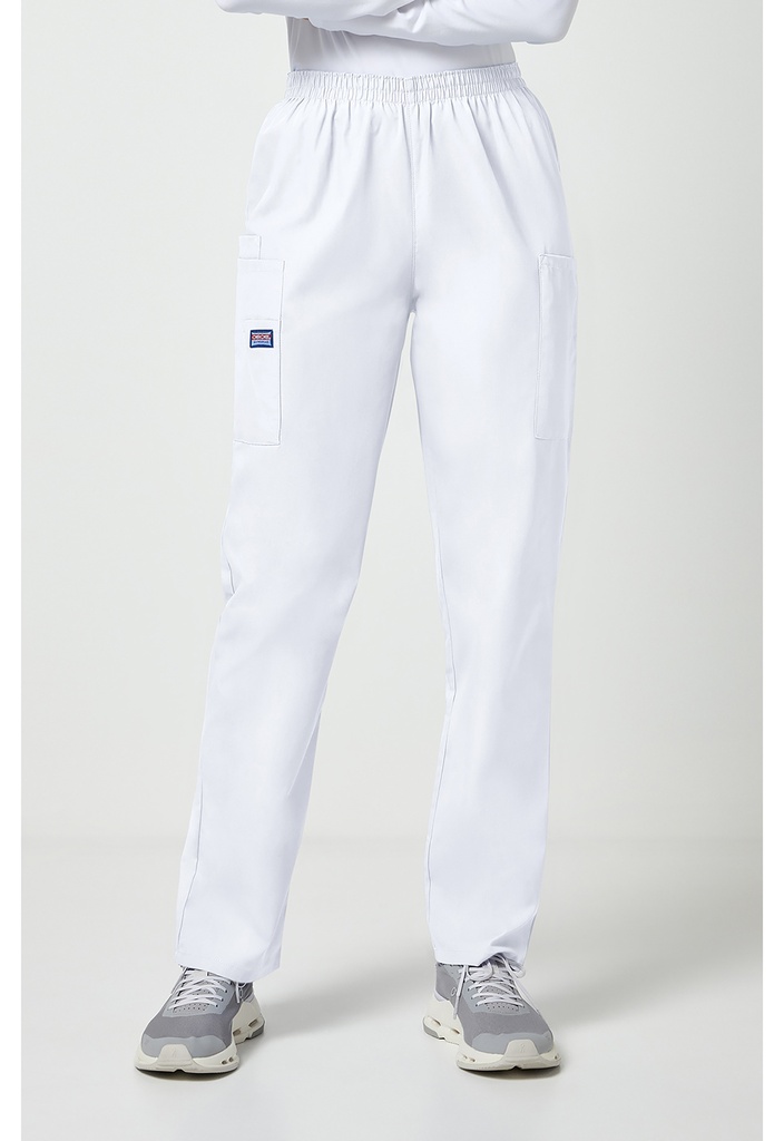 Pull-on Cargo Pant (S, White)