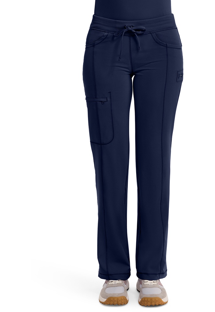 Straight Leg Drawstring Pant (XXS, Navy)