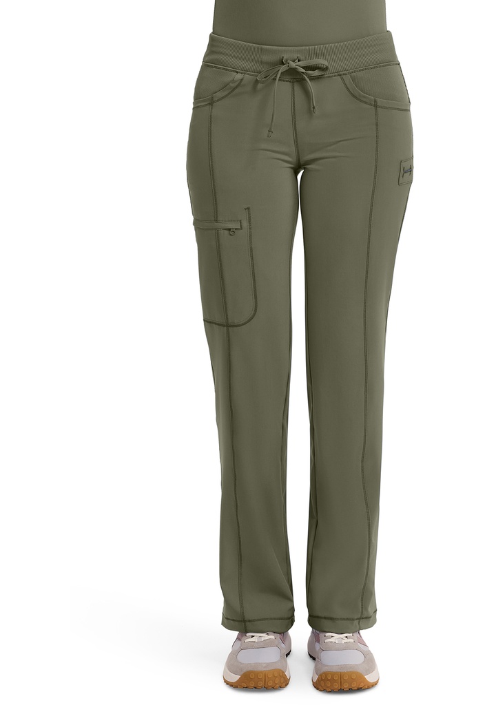 Straight Leg Drawstring Pant (XXS, Olive)