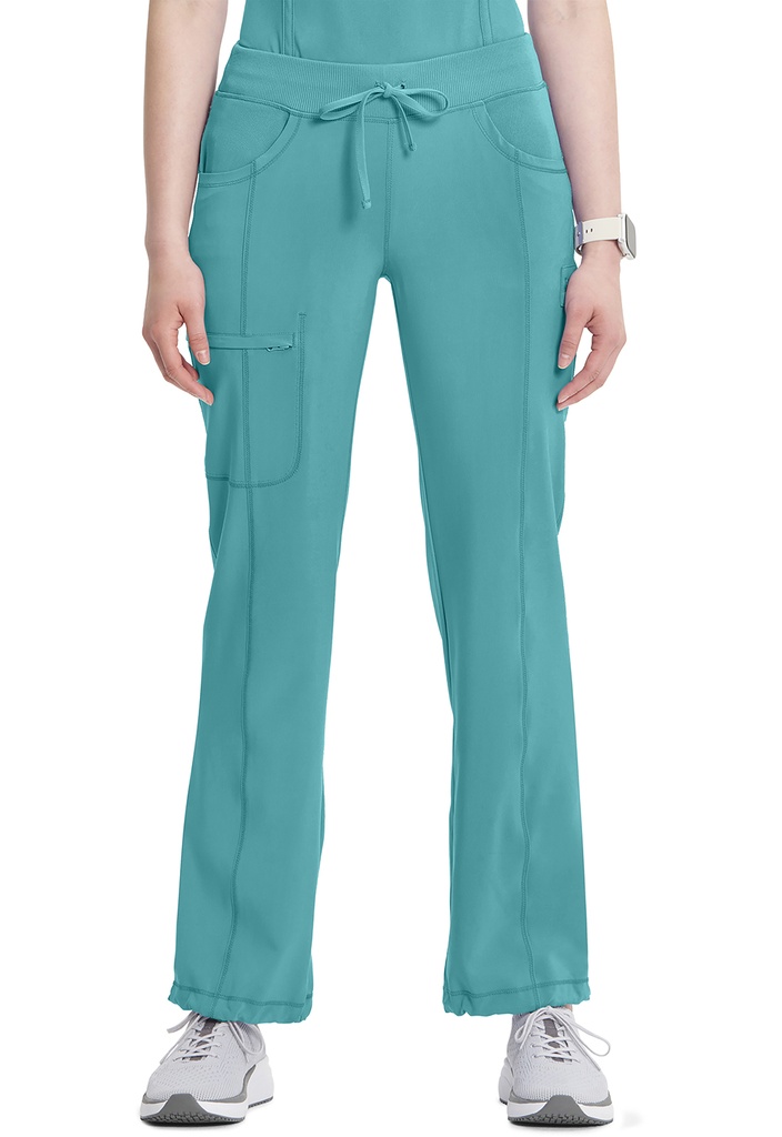 Straight Leg Drawstring Pant (XXS, Teal Blue)