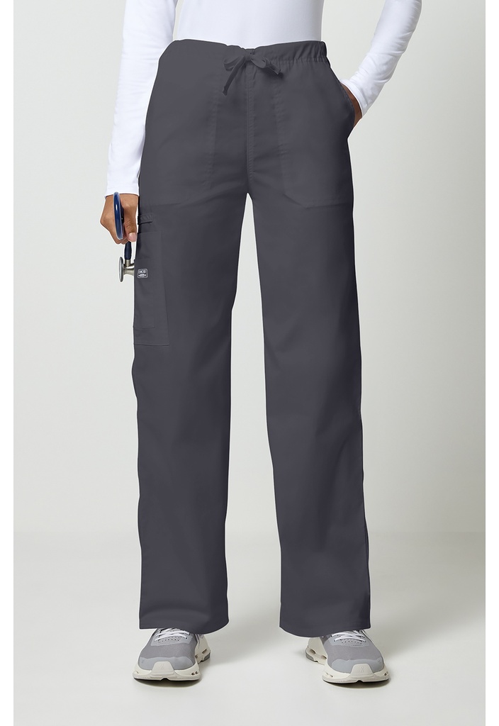 Unisex Drawstring Cargo Pant (XXS, Pewter)