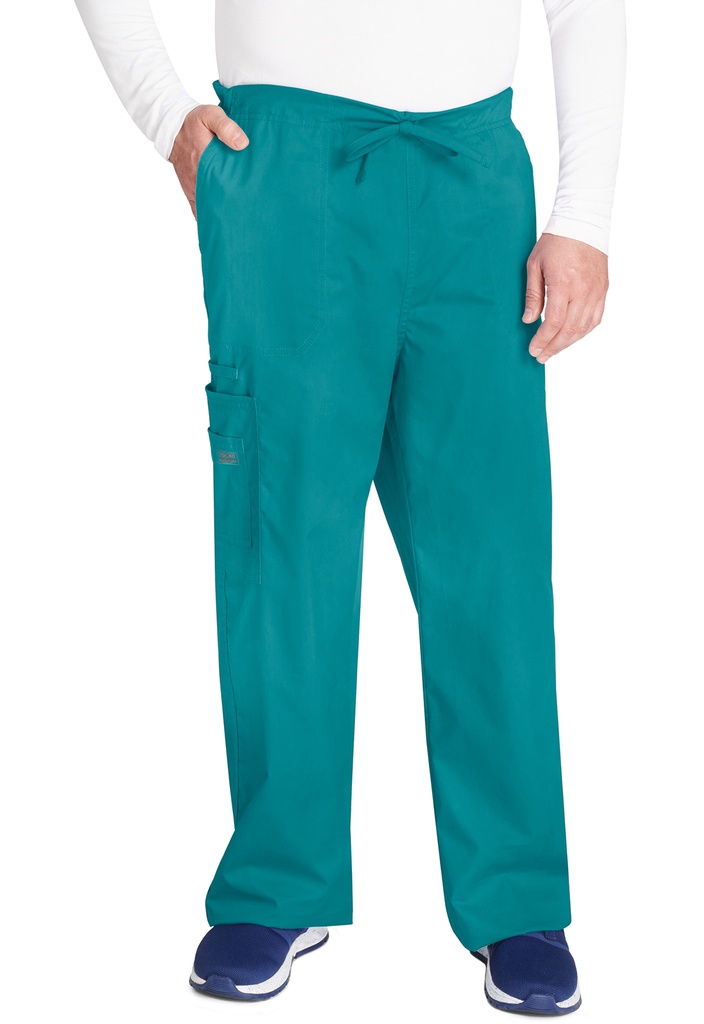 Unisex Drawstring Cargo Pant (XXS, Teal Blue)
